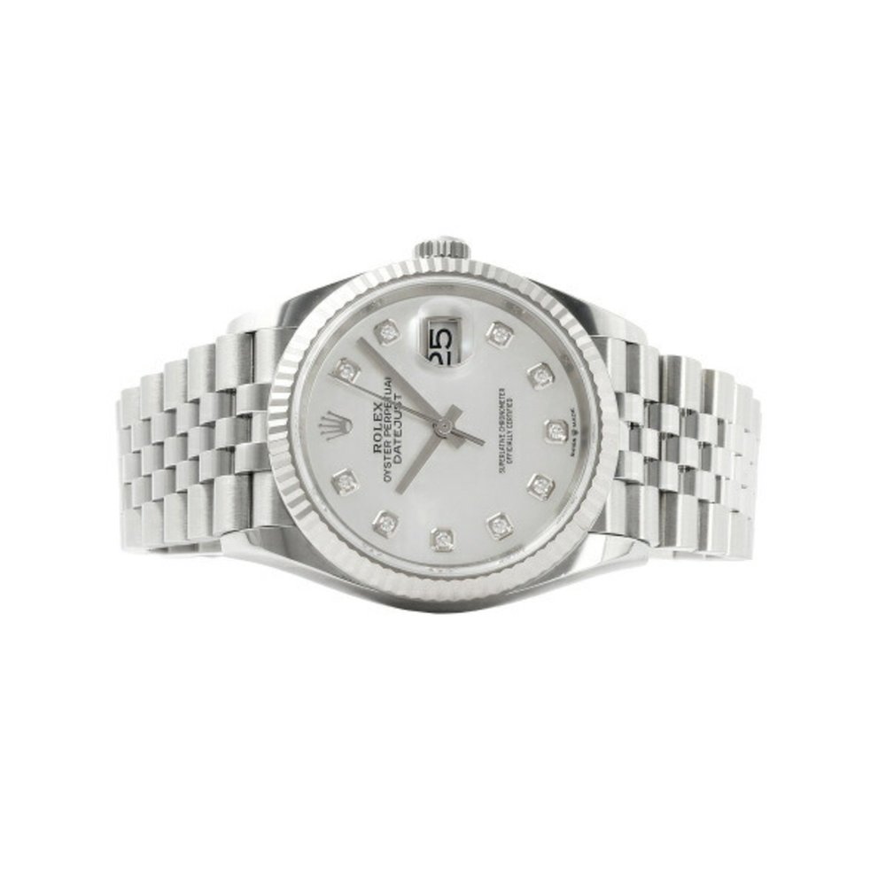 Rolex Datejust 36 126234NG White/10PD Dial Watch Men's - Picture 2 of 8